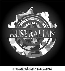 Australian On Grey Camouflage Texture