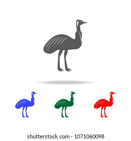 Australian ostrich icon. Elements of Australian animals multi colored icons. Premium quality graphic design icon. Simple icon for websites web design mobile app, info graphics on white background