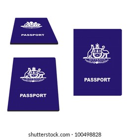 Australian Passport vector illustration