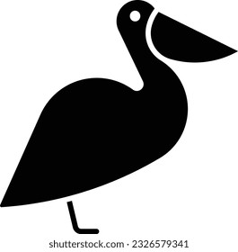 Australian pelican pelican bird Christian coastal Glyph