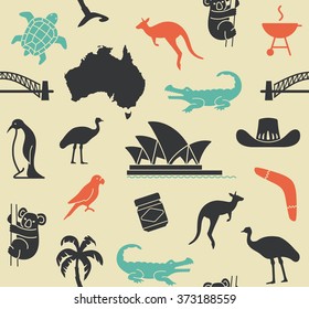 Australian seamless pattern