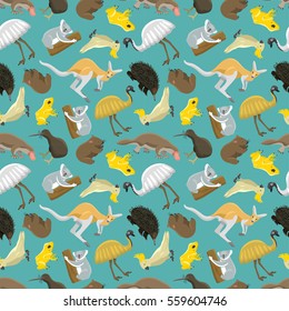 Australian seamless pattern vector.