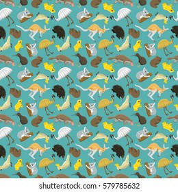 Australian seamless pattern vector.