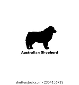 Australian Shepherd. dog silhouette dog breeds Animal Pet