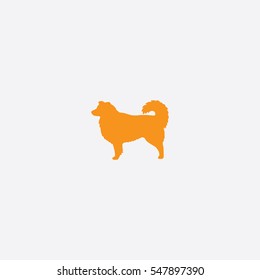 Australian Shepherd icon silhouette vector illustration

