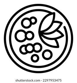 Australian soup icon outline vector. Dish dinner. Food cuisine