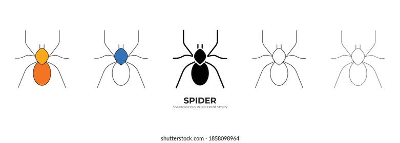 icono de tipo de vector de araña australiana