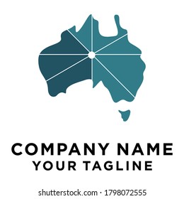 Logo del estado australiano con variaciones de línea