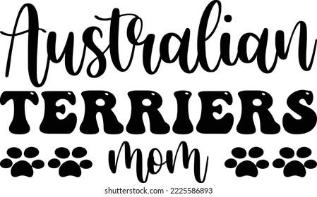 Australian Terriers mom SVG design