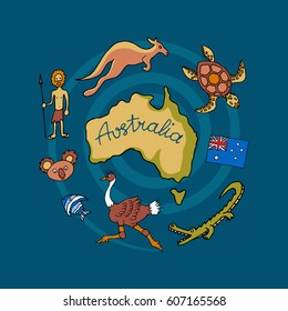 277 Kangaroo beach australia Stock Vectors, Images & Vector Art ...