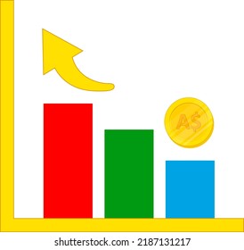 Australian vector hand drawn flag, Australian dollar