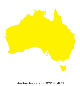 Australia's illustration. Vector picture. Australia map.