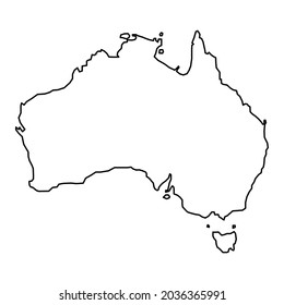 Australias Illustration Vector Picture Australia Map Stock Vector ...