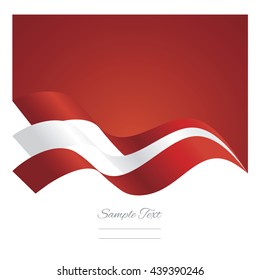 Austria abstract ribbons flag vector