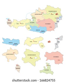 austria administrative map