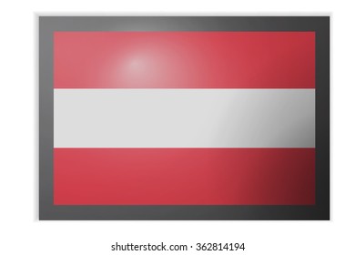 Austria, Austrian Flag with black boarder