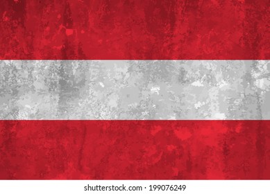 Austria, Austrian Flag on concrete textured background