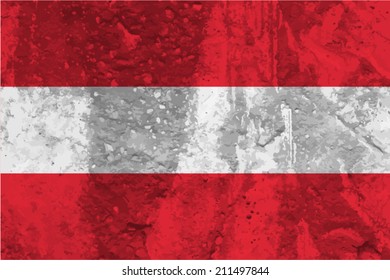 Austria, Austrian Flag on concrete textured background
