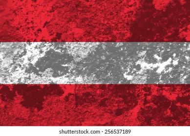 Austria, Austrian Flag on concrete textured background