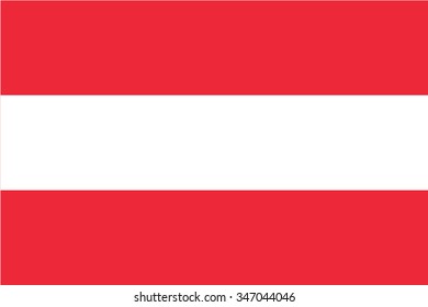 Austria, Austrian Flag vector image  