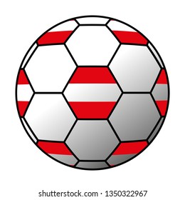 Austria ball with flag