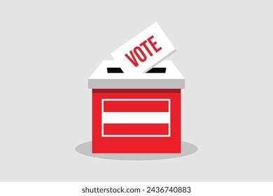 Concepto de ilustración vectorial plana y minimalista. Votar Elecciones de Arte Conceptual.