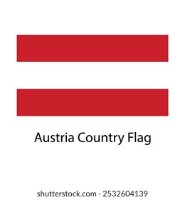 Austria Country Flag hand drawing illustration vector based drawing