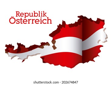Austria design over white background, vector illustration