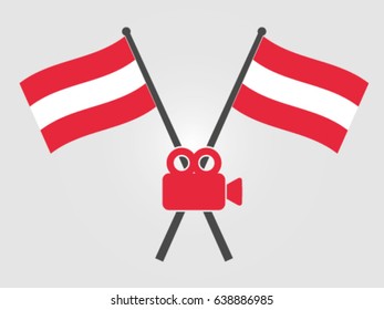 Austria Emblem Video Camera