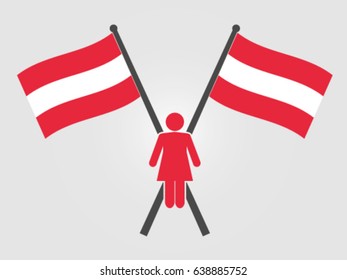 Austria Emblem Woman