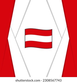 Österreich Flaggenabstrakte Hintergrunddesign-Vorlage. Austria Independence Day Banner Social Media Post. Österreichs Hintergrund