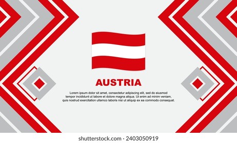 Austria Flag Abstract Background Design Template. Austria Independence Day Banner Wallpaper Vector Illustration. Austria Design