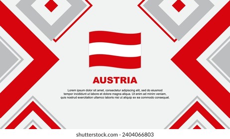Austria Flag Abstract Background Design Template. Austria Independence Day Banner Wallpaper Vector Illustration. Austria Independence Day