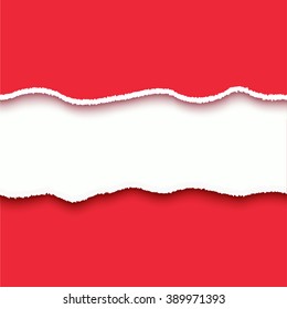 Austria flag, austrian torn paper lacerated banners set with ripped edges and shadows, vintage style layered stripes template with empty space for text for writing, scrapbooking, vector illustration