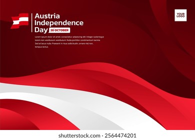 Austria flag background, Austria independence day 26th october