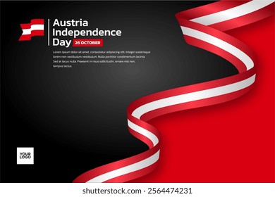 Austria flag background, Austria independence day 26th october