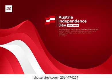 Austria flag background, Austria independence day 26th october