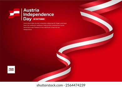 Austria flag background, Austria independence day 26th october