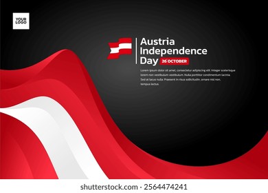 Austria flag background, Austria independence day 26th october