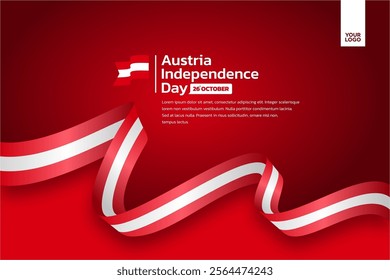 Austria flag background, Austria independence day 26th october