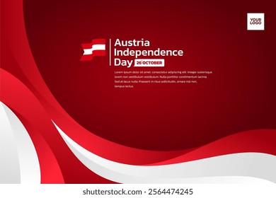 Austria flag background, Austria independence day 26th october