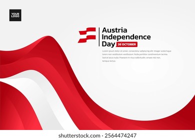 Austria flag background, Austria independence day 26th october