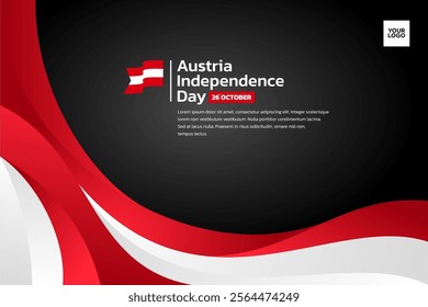 Austria flag background, Austria independence day 26th october