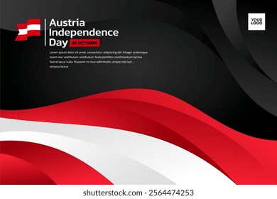 Austria flag background, Austria independence day 26th october