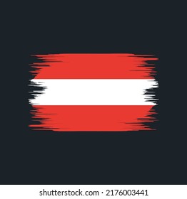 Pincel de bandera de Austria. Bandera nacional