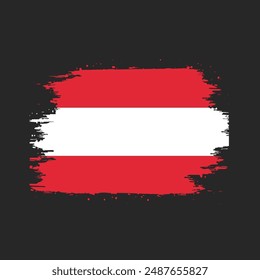 Austria Flag Brush Paint Images With Transparent Background, Stock Photos, 3D objects, Austria flag Royalty Free Vector Image, Symbol of Austria 