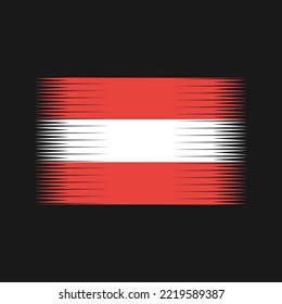 Österreich Flagge Pinselstriche gestrichen