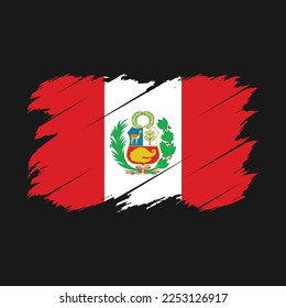 Austria Flag Brush Vector Illustration