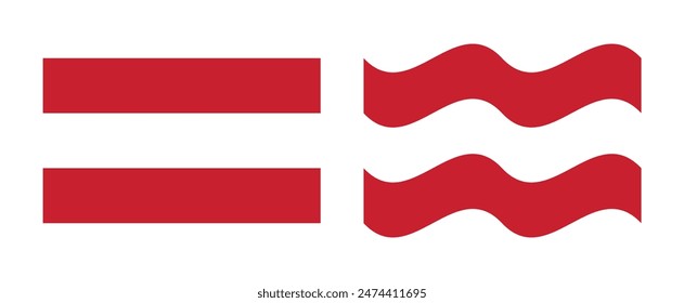 austria flag flat waving concept vector illustration