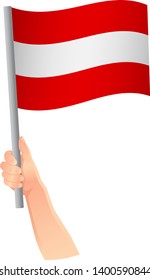 Austria flag in hand icon